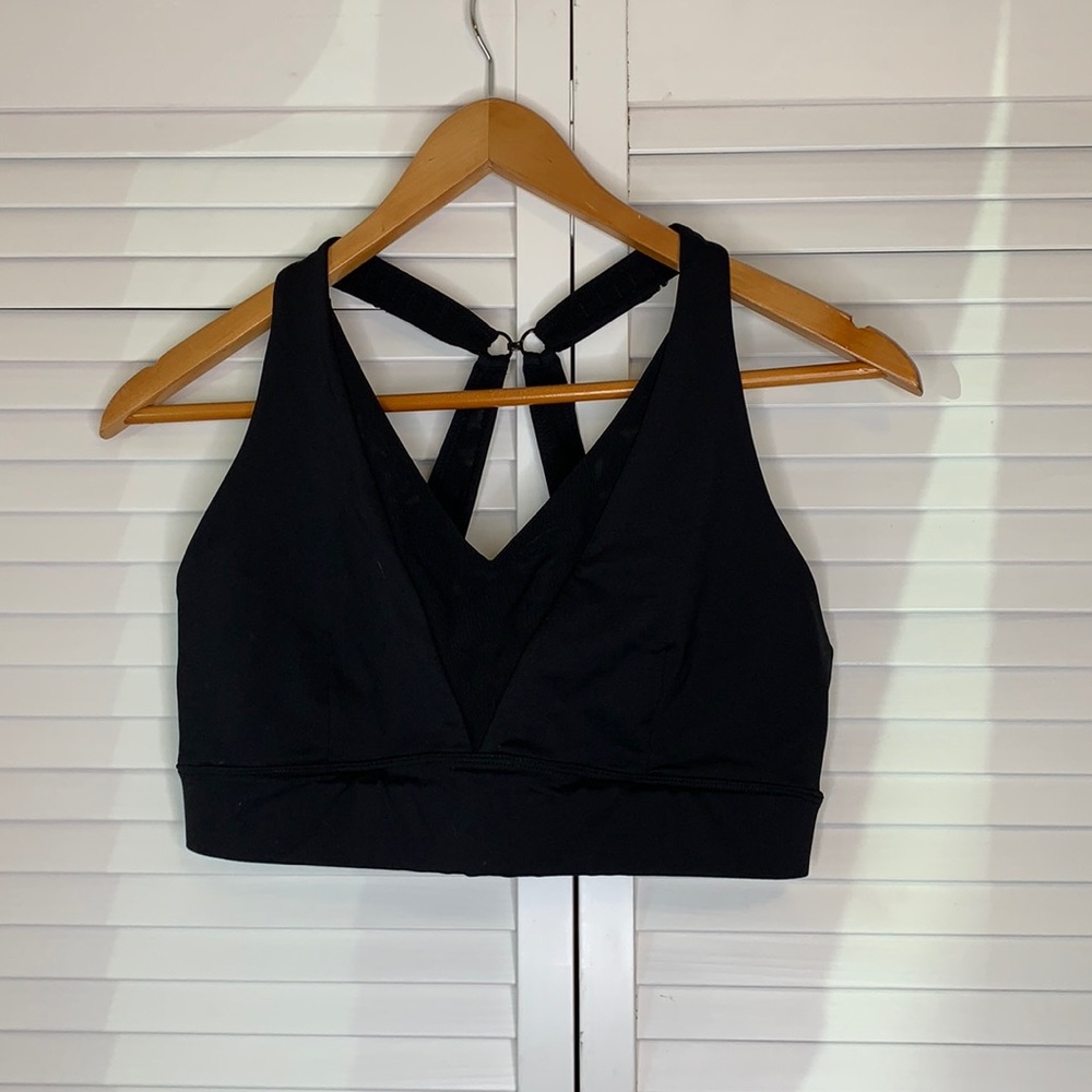 ZYIA ACTIVE Black Adjustable Mesh Bra